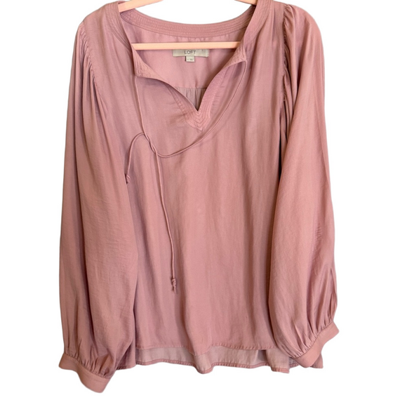 LOFT Tops - LOFT Mauve Blouse Women's